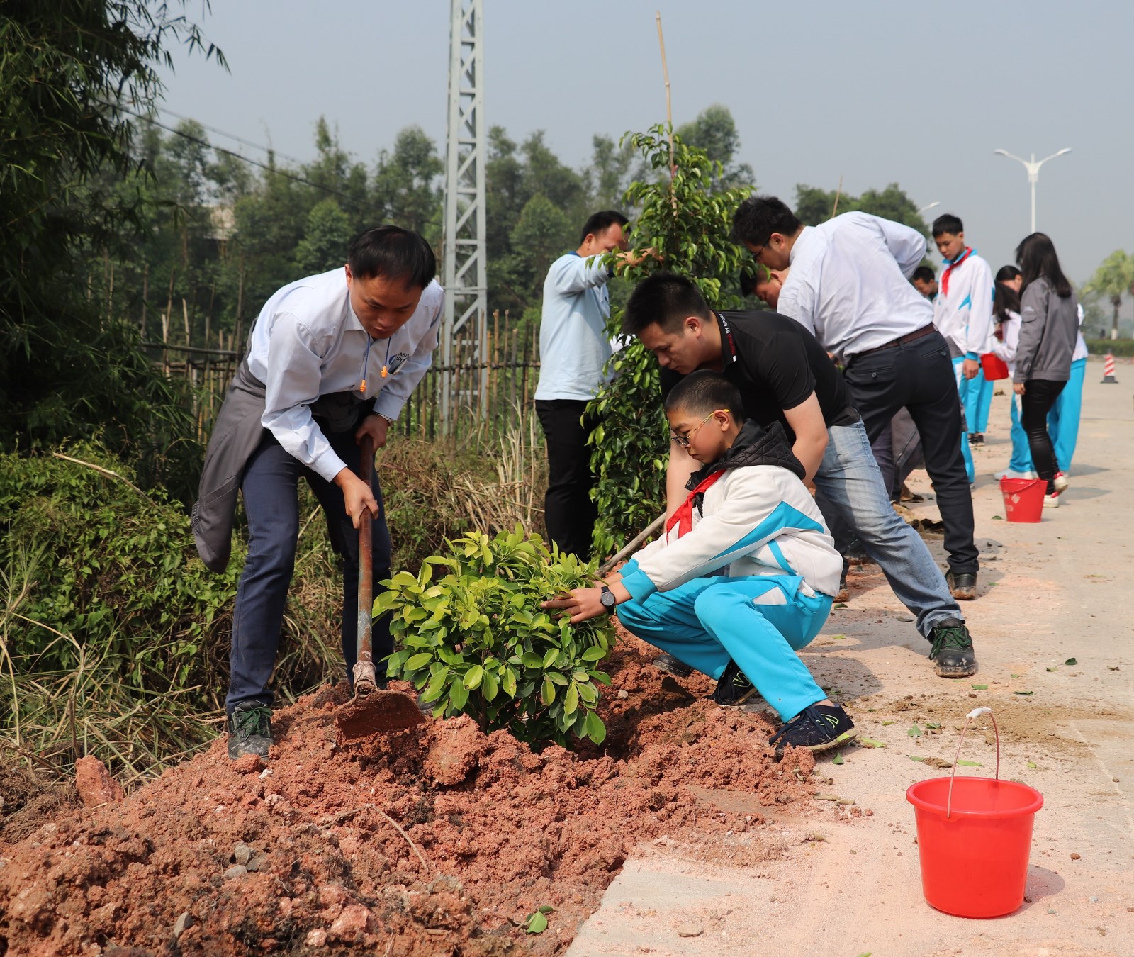 4-员工在努力种树.JPG