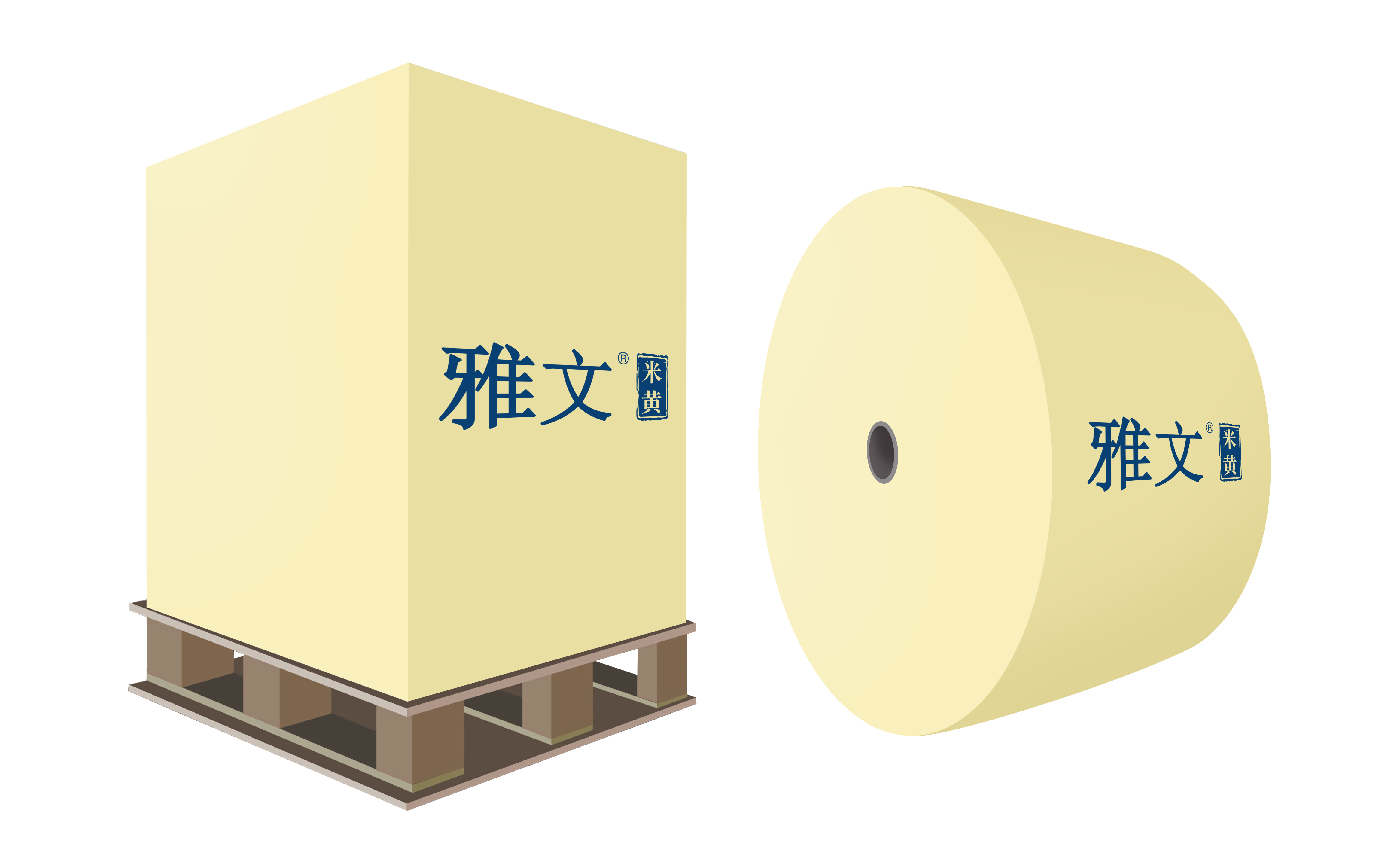 雅文米黄双胶纸